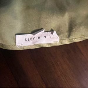 green satin top from pacsun